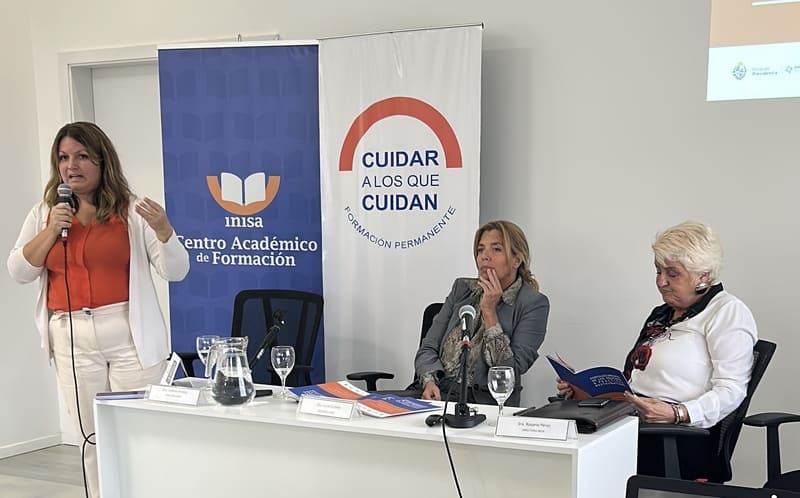 Directora Venosa, ex presidente Curbelo y Directora Pérez