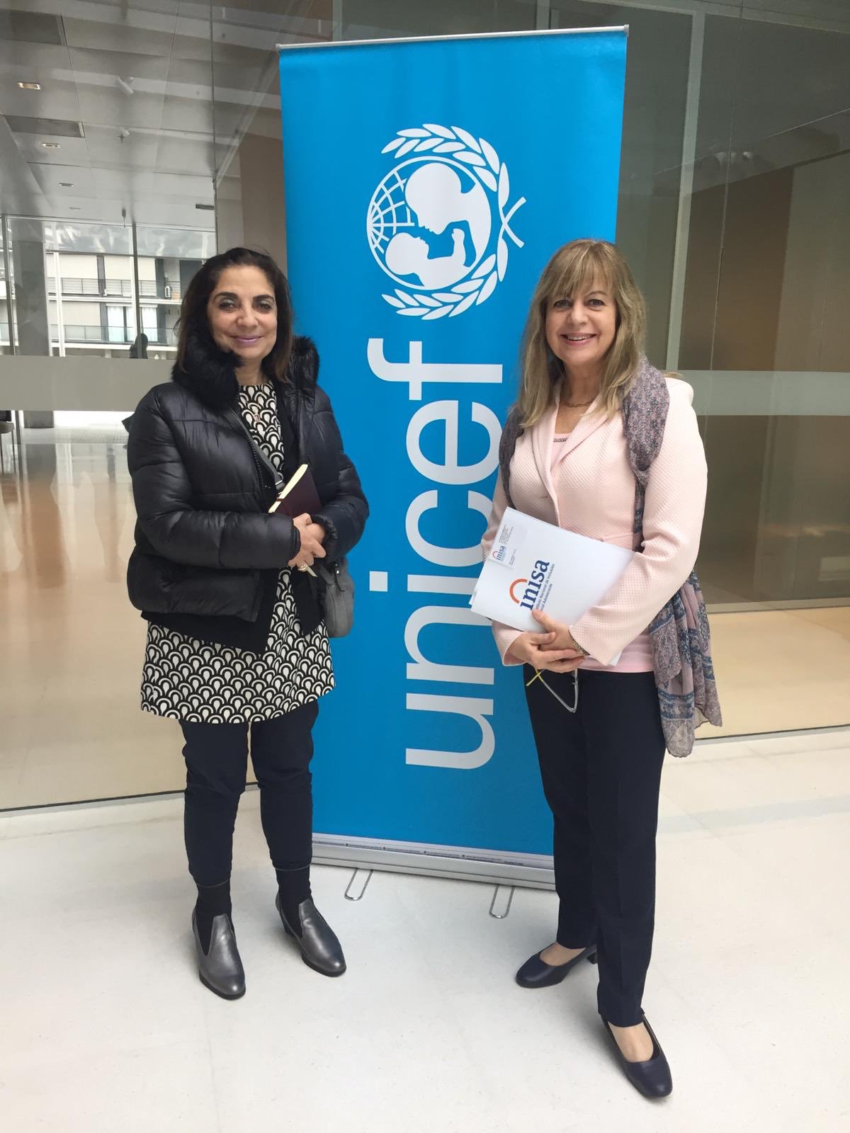 Gabriela Fulco y representante de Unicef