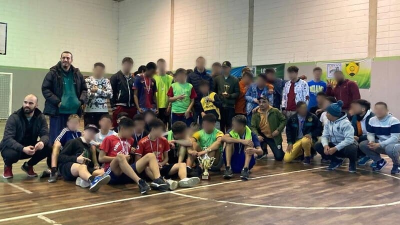 Jóvenes que participaron del torneo