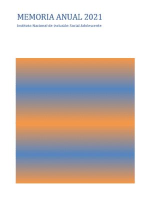 Portada de la Memoria anual 2021